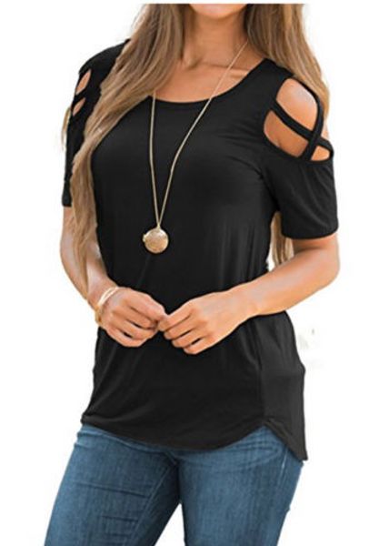 womens cold shoulder loose t-shirt short sleeve casual summer blouse tee comfortable cotton short t shirt, White
womens cold shoulder loose t-shirt short sleeve casual summer blouse tee comfortable cotton short t shirt, White