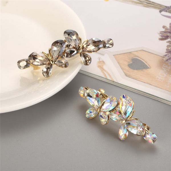 2019 new fashion women crystal hair barrettes clips rhinestone flower butterfly exquisite french hair clips for girls hairwear, Golden;white
2019 new fashion women crystal hair barrettes clips rhinestone flower butterfly exquisite french hair clips for girls hairwear, Golden;white
