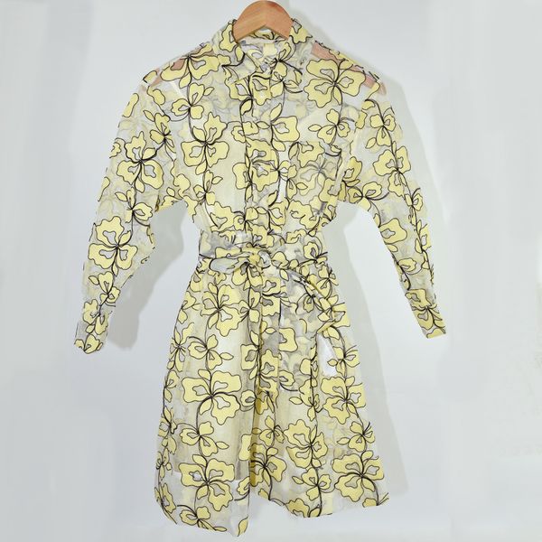 2019 spring france floral print long sleeves turn-down collar belt knee-length dresses women dress set fashion m3118, Black;gray
2019 spring france floral print long sleeves turn-down collar belt knee-length dresses women dress set fashion m3118, Black;gray