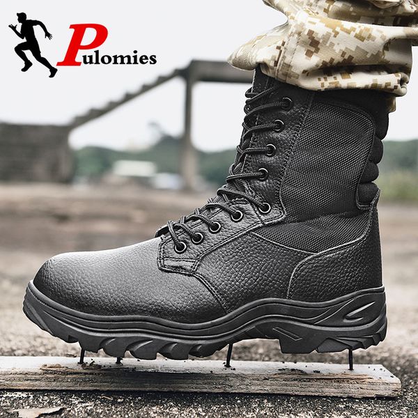 boots tactical mens steel plate protective special force leather waterproof desert combat ankle boot army work shoes, Black
boots tactical mens steel plate protective special force leather waterproof desert combat ankle boot army work shoes, Black
