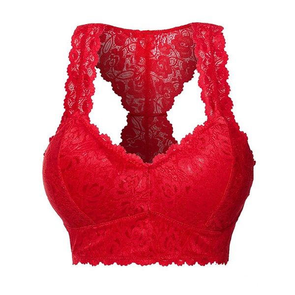 soft solid summer backless lace bustier racerback fashion pullover vest daily women bra wire padded, Red;black
soft solid summer backless lace bustier racerback fashion pullover vest daily women bra wire padded, Red;black