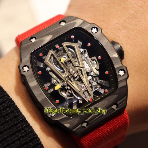 new edition rm 27-03 rafael nadal ntpt carbon fiber case skeleton dial miyota automatic rm27-03 mens watch nylon sport designer watches, Slivery;brown
new edition rm 27-03 rafael nadal ntpt carbon fiber case skeleton dial miyota automatic rm27-03 mens watch nylon sport designer watches, Slivery;brown