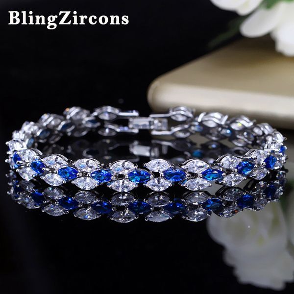beaqueen charming cz marquise cut royal jewelry blue crystal bangles bracelets for women prom party gift b007, Black
beaqueen charming cz marquise cut royal jewelry blue crystal bangles bracelets for women prom party gift b007, Black