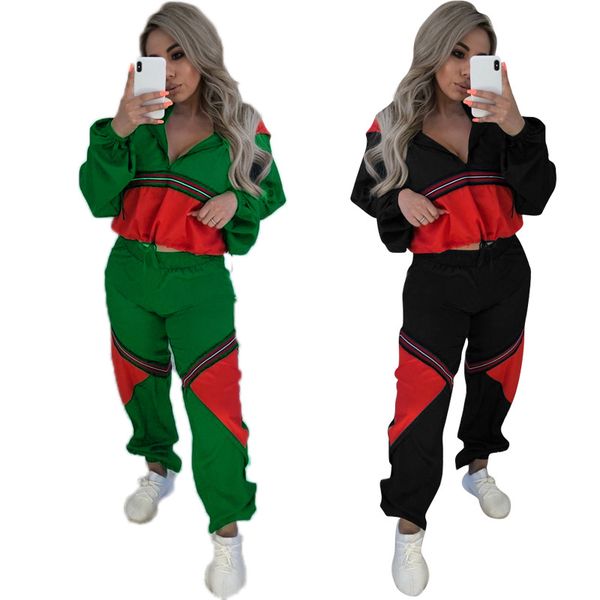 2 piece sets women long sleeve v-neck hoodies and patchwork casual trousers autumn tracksuits outfits, White
2 piece sets women long sleeve v-neck hoodies and patchwork casual trousers autumn tracksuits outfits, White