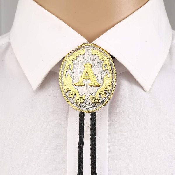 bow ties gold letter abcdefg oval shape bolo tie for man cowboy western cowgirl leather rope zinc alloy necktie, Black;gray
bow ties gold letter abcdefg oval shape bolo tie for man cowboy western cowgirl leather rope zinc alloy necktie, Black;gray