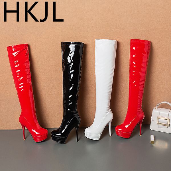 hkjl boots women super high-heeled knee boots female european and american leather high women z061, Black
hkjl boots women super high-heeled knee boots female european and american leather high women z061, Black