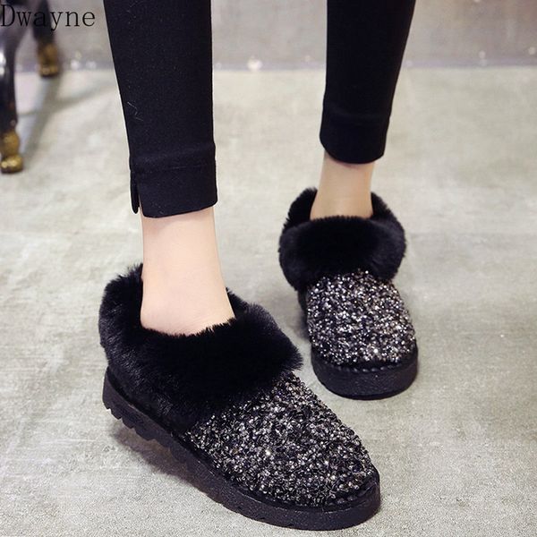 women winter warm boots antiskid outsole lady snow boots shiny brand fashion style easy wear hairy ankle plus, Black
women winter warm boots antiskid outsole lady snow boots shiny brand fashion style easy wear hairy ankle plus, Black