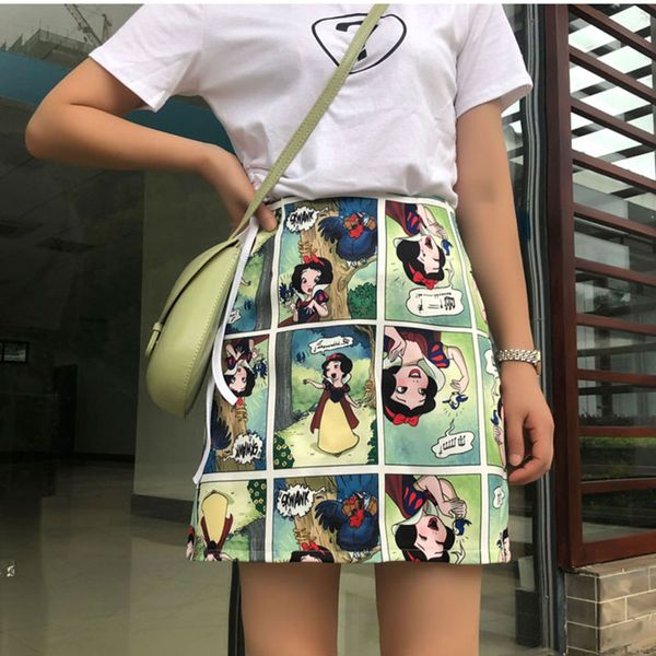 snow white cartoon print mini skirts summer high waist pencil skirt beach warp skirts design a-line korean vintage slim fit sexy, Black
snow white cartoon print mini skirts summer high waist pencil skirt beach warp skirts design a-line korean vintage slim fit sexy, Black