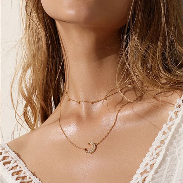 zuuzstainless steel vintage multi layered necklace for women bohemian coin star moon necklace geometric chain round pendant coll, Silver
zuuzstainless steel vintage multi layered necklace for women bohemian coin star moon necklace geometric chain round pendant coll, Silver