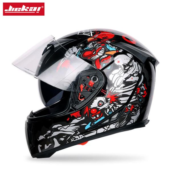 jiekai full face motorcycle helmet washable lining with dual lens stylish fast release racing helmet casco casque moto , j-310
jiekai full face motorcycle helmet washable lining with dual lens stylish fast release racing helmet casco casque moto , j-310