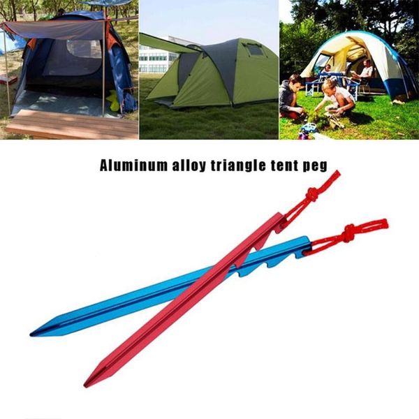 20pcs aluminum alloy tent pegs nails with rope lightweight outdoor camping hiking tent stakes red & blue tents and shelters
20pcs aluminum alloy tent pegs nails with rope lightweight outdoor camping hiking tent stakes red & blue tents and shelters