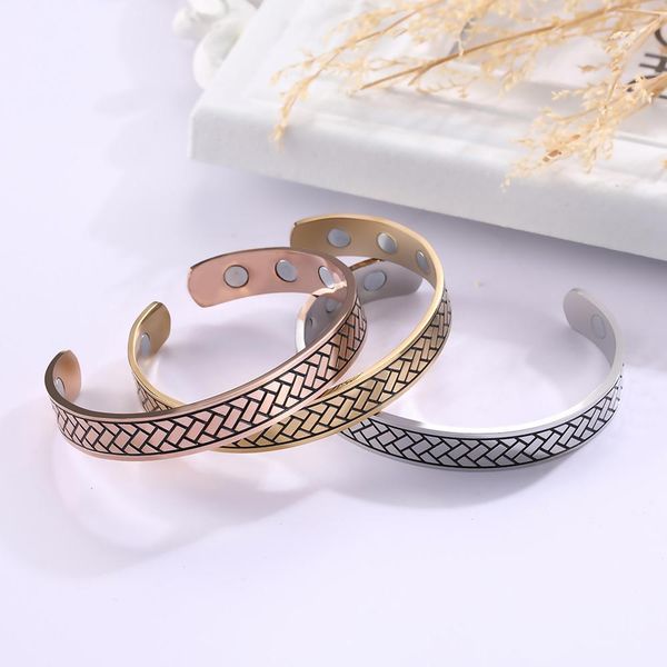skyrim elegant rose gold stripe lines magnetic bangles women men adjustable stainless steel therapy health bracelet jewelry gift, Black
skyrim elegant rose gold stripe lines magnetic bangles women men adjustable stainless steel therapy health bracelet jewelry gift, Black