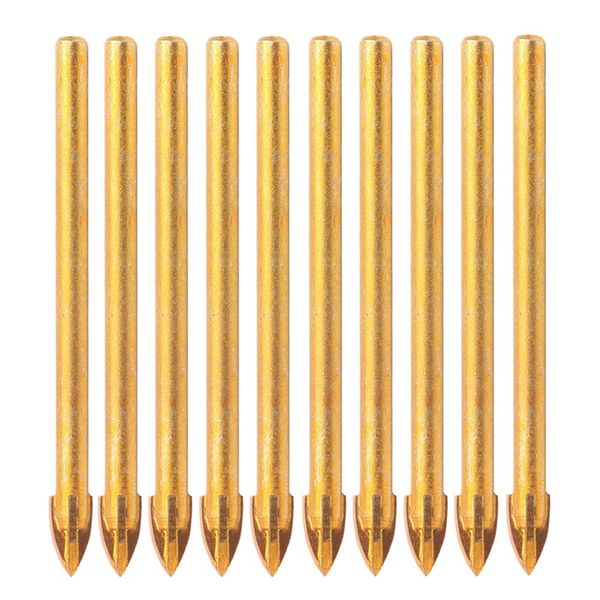 10pcs titanium ceramic glass drill bit tungsten carbide cross spear head drilling tools 6mm for metal plastic tile cement
10pcs titanium ceramic glass drill bit tungsten carbide cross spear head drilling tools 6mm for metal plastic tile cement