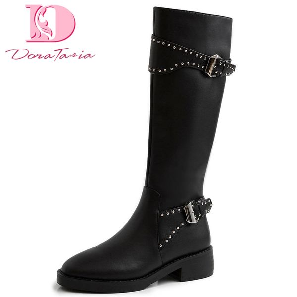 doratasia 2020 big size 42 genuine leather winter warm fur woman shoes riding boots women buckles knee high boots female shoes, Black
doratasia 2020 big size 42 genuine leather winter warm fur woman shoes riding boots women buckles knee high boots female shoes, Black