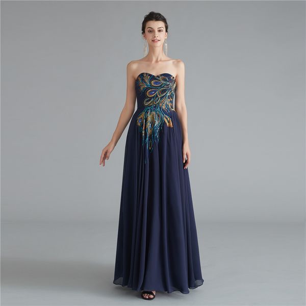 navy blue strapless sweetheart chiffon prom dresses lace up simple bridesmaid dresses graduation dresses for girls, Black
navy blue strapless sweetheart chiffon prom dresses lace up simple bridesmaid dresses graduation dresses for girls, Black