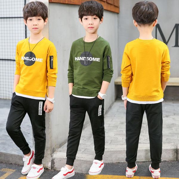 2019 новое прибытие мальчик набор весна и осень big boy новый спортивный свитер двухкусочный наборы повседневная одежда 4-12 веков, White
2019 новое прибытие мальчик набор весна и осень big boy новый спортивный свитер двухкусочный наборы повседневная одежда 4-12 веков, White