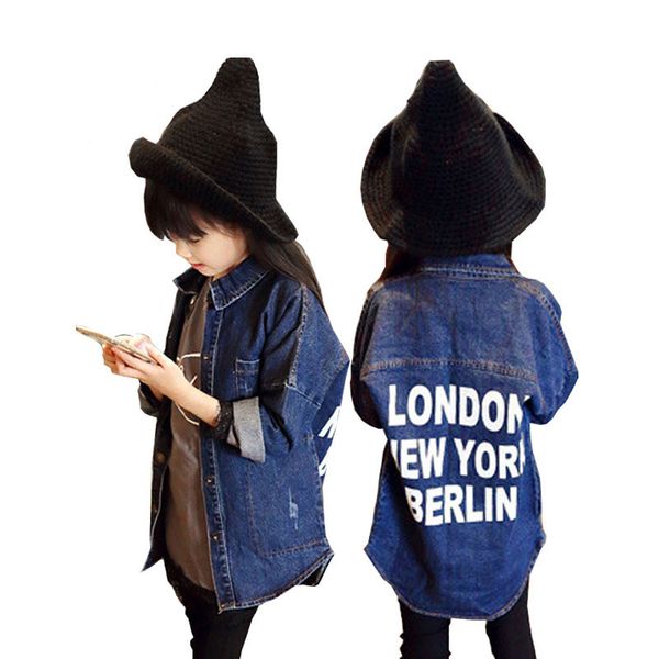 spring autumn fashion girls jacket children clothes denim jackets long clothing kids coats outwear for girl 3-10yrs, Blue;gray
spring autumn fashion girls jacket children clothes denim jackets long clothing kids coats outwear for girl 3-10yrs, Blue;gray