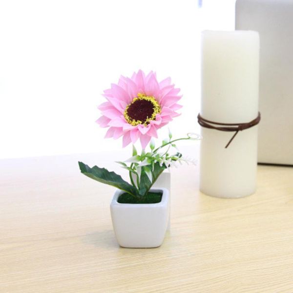 artifical flower sunflower small bonsai cute white ceramic craft ornaments fake simulation flower living room decor
artifical flower sunflower small bonsai cute white ceramic craft ornaments fake simulation flower living room decor
