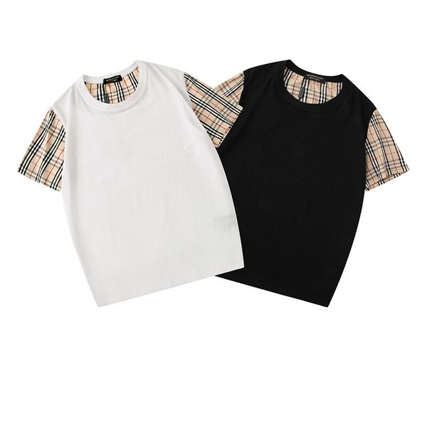 fashion mens brand t shirt designer summer plaid panelled short sleeve shirt two colors size s-xxl, White;black
fashion mens brand t shirt designer summer plaid panelled short sleeve shirt two colors size s-xxl, White;black