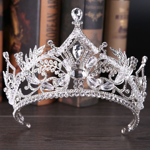 luxury europe crystal leaf bride crown headdress glass rhinestone bridal tiaras wedding coronal headpiece hair accessories bh, Golden;white
luxury europe crystal leaf bride crown headdress glass rhinestone bridal tiaras wedding coronal headpiece hair accessories bh, Golden;white