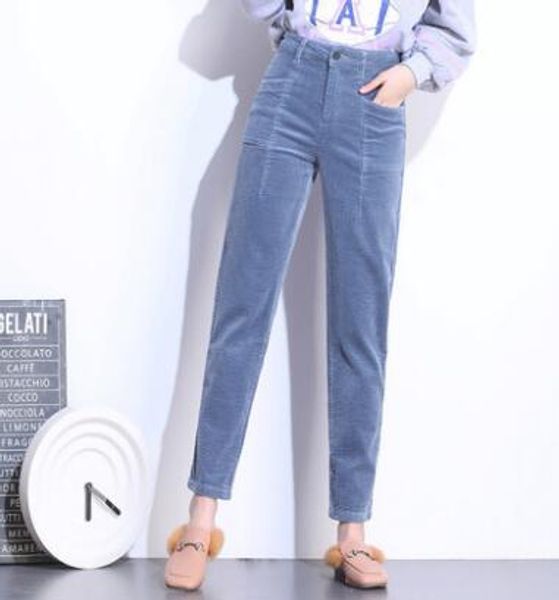 women's pants & capris fashion spring corduroy female harem blue gary white plus size high waist cotton blend bloomers jjl2001, Black;white
women's pants & capris fashion spring corduroy female harem blue gary white plus size high waist cotton blend bloomers jjl2001, Black;white