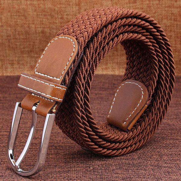 men women knitted belt 3.5cm wide causal belts metal pin buckle belts male female belt for jeans elastic casual waistband, Black;brown
men women knitted belt 3.5cm wide causal belts metal pin buckle belts male female belt for jeans elastic casual waistband, Black;brown