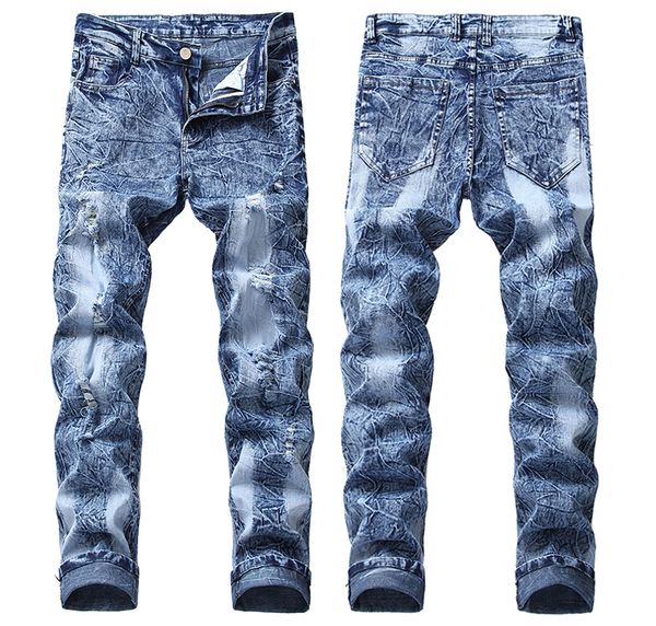 autumn and winter original hole jeans men's slim pants trend korean straight trousers elastic light blue beggar pants
autumn and winter original hole jeans men's slim pants trend korean straight trousers elastic light blue beggar pants