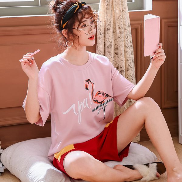printed t-shirt trousers suit pajamas pink stitching cartoon pyjamas women girl pijama mujer invierno casual home clothing xxl, Black;red
printed t-shirt trousers suit pajamas pink stitching cartoon pyjamas women girl pijama mujer invierno casual home clothing xxl, Black;red