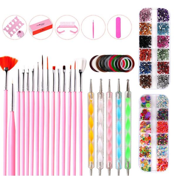 38pcs drawing painted colorful point drill pen decorating brushes dotting home manicure tool polishing salon nail art kit
38pcs drawing painted colorful point drill pen decorating brushes dotting home manicure tool polishing salon nail art kit