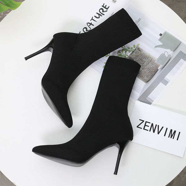 boots for women ladies solid high heel boots slip-on pointed toes pumps fashion shoes big size women cotton boots for winter zy2721, Black
boots for women ladies solid high heel boots slip-on pointed toes pumps fashion shoes big size women cotton boots for winter zy2721, Black