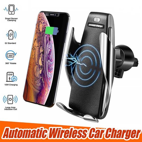 S5 Wireless Car Charger Automatic Clamping For iphone Android Air Vent Phone Holder 360 Degree Rotation 10W Fast Charging with Box
S5 Wireless Car Charger Automatic Clamping For iphone Android Air Vent Phone Holder 360 Degree Rotation 10W Fast Charging with Box