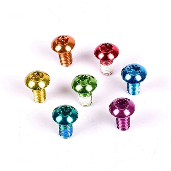 12pcs/pack colorful mtb bike bicycle disc brake rotor torx t25 bolts stainless steel m5*10mm road bike disc brake rotor screws
12pcs/pack colorful mtb bike bicycle disc brake rotor torx t25 bolts stainless steel m5*10mm road bike disc brake rotor screws