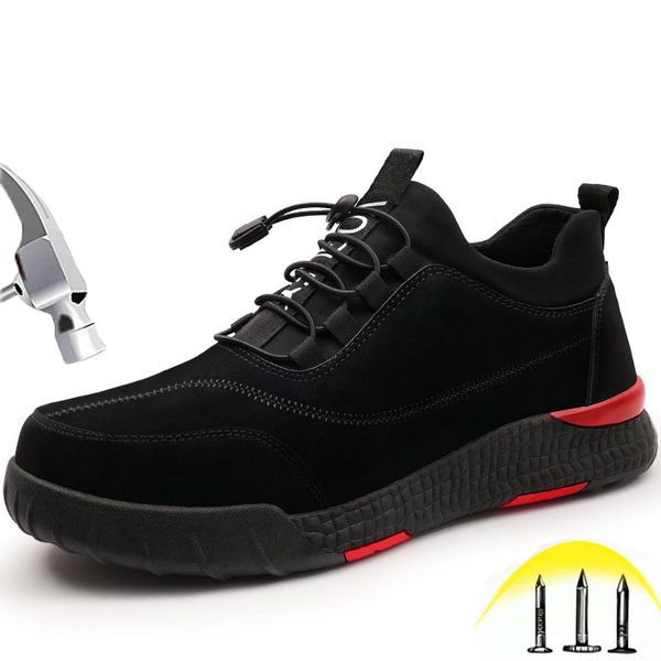 safety shoes for men steel toe puncture proof leather casual industrial and construction indestructible work protective shoes, Black
safety shoes for men steel toe puncture proof leather casual industrial and construction indestructible work protective shoes, Black