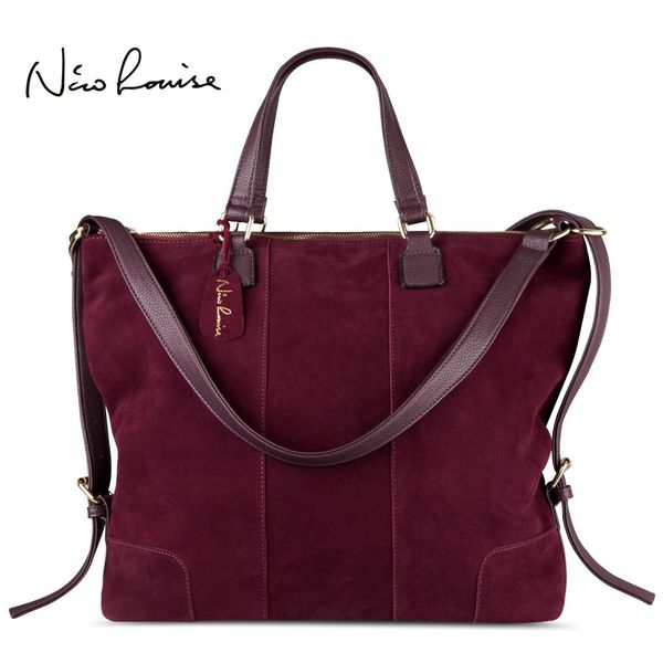 women real split suede leather shoulder tote bag fashion female large leisure nubuck casual handbag travelling handle bags
women real split suede leather shoulder tote bag fashion female large leisure nubuck casual handbag travelling handle bags