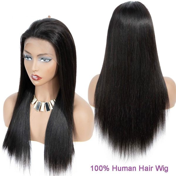 150 density straight lace front human hair wigs glueless brazilian wig with baby hair pre plucked mi lisa remy hair lace wig, Black
150 density straight lace front human hair wigs glueless brazilian wig with baby hair pre plucked mi lisa remy hair lace wig, Black