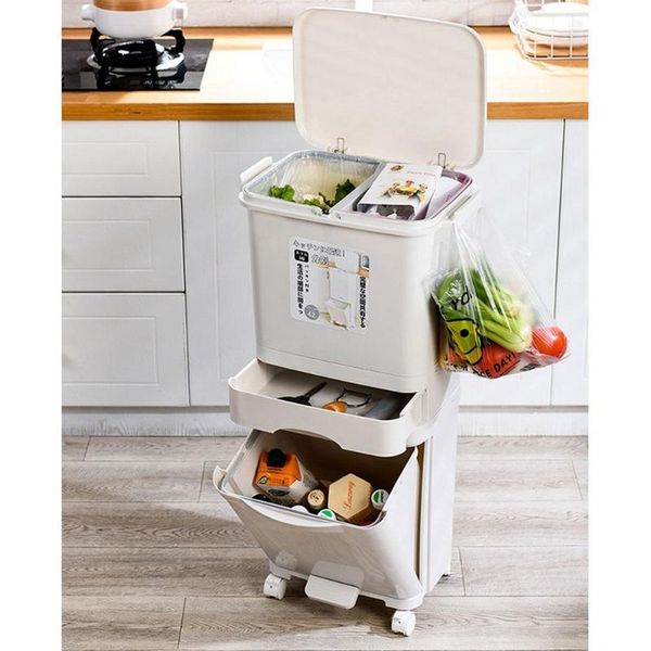 38l large double layers garbage trash kitchen storage vertical waste sorting bins with wheel garbage bag holder recyclable
38l large double layers garbage trash kitchen storage vertical waste sorting bins with wheel garbage bag holder recyclable