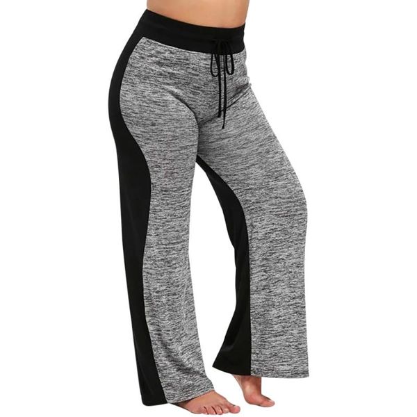 fashion trousers womens casual solid plus size splice elastic waist bandage loose flare pants pantalon femme pantalones dropship, Black;white
fashion trousers womens casual solid plus size splice elastic waist bandage loose flare pants pantalon femme pantalones dropship, Black;white