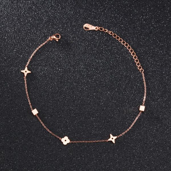fashion sweet flower anklet women rose gold color stainless steel ladies candy color fashion jewelry, Red;blue
fashion sweet flower anklet women rose gold color stainless steel ladies candy color fashion jewelry, Red;blue