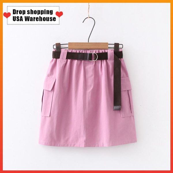 oushang korean style white black pink high waist sun school skirt female cotton cargo mini skirt women with belt 2020 summer
oushang korean style white black pink high waist sun school skirt female cotton cargo mini skirt women with belt 2020 summer