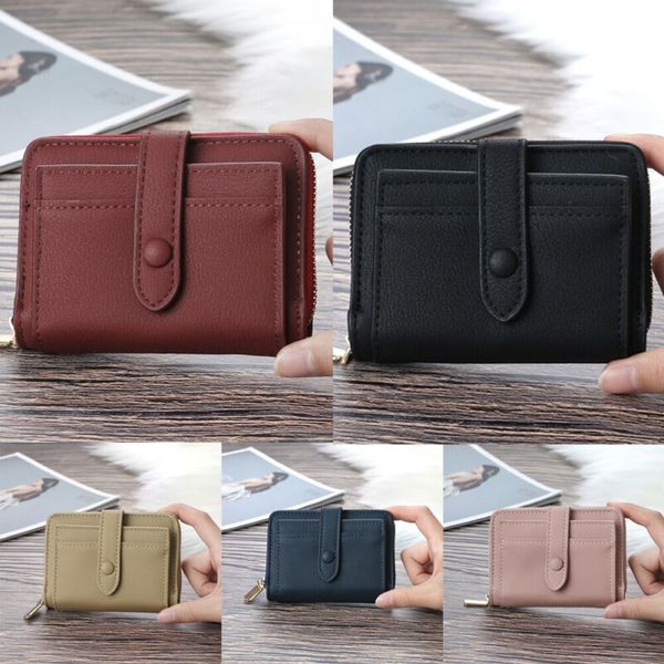 women leather fold wallet zipper clutch card holder purse lady handbag fashion, Red;black
women leather fold wallet zipper clutch card holder purse lady handbag fashion, Red;black