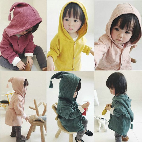 children baby girl fashion hooded coat cute solid color long sleeve spring autumn casual outerwear hot, Black
children baby girl fashion hooded coat cute solid color long sleeve spring autumn casual outerwear hot, Black