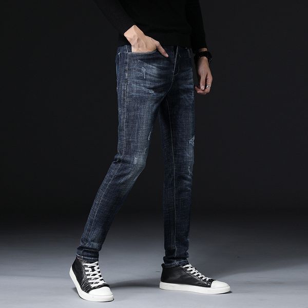 bobo new men's spring 2020 fashion trends jeans waist wash feet jeans in teenagers, Blue
bobo new men's spring 2020 fashion trends jeans waist wash feet jeans in teenagers, Blue