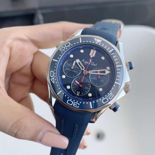 luxury new men speed ceramic bezel stainless steel black blue rubber japan quartz chronograph sapphire waterproof watch, Slivery;brown
luxury new men speed ceramic bezel stainless steel black blue rubber japan quartz chronograph sapphire waterproof watch, Slivery;brown