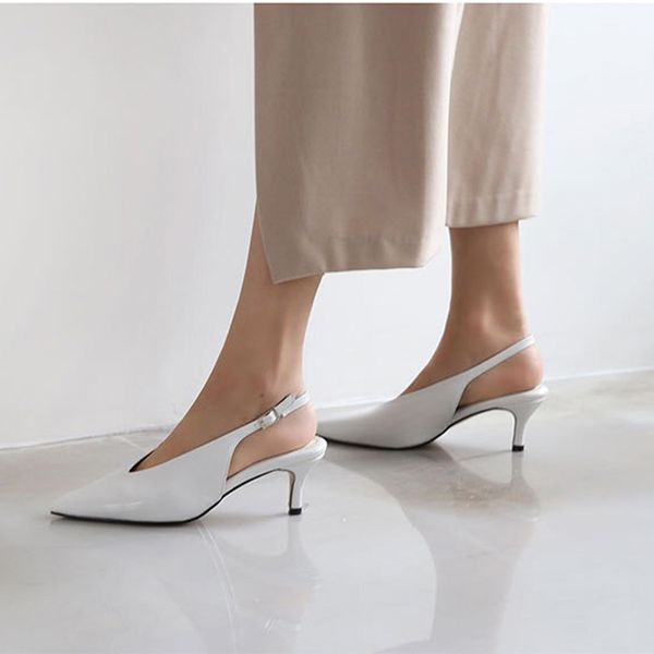 zhenzhou 5cm women's pumps sweet elegant pointed deep v mouth elastic buckle slingback shoes shallow mouth dating office wild, Black
zhenzhou 5cm women's pumps sweet elegant pointed deep v mouth elastic buckle slingback shoes shallow mouth dating office wild, Black