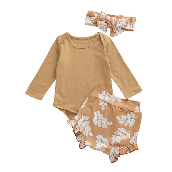 newborn baby girls 3pcs set long sleeve bodysuits for newborns floral print shorts headwear set baby girls summer outfits, White
newborn baby girls 3pcs set long sleeve bodysuits for newborns floral print shorts headwear set baby girls summer outfits, White