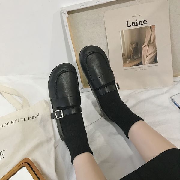 flat black shoes for women autumn soft female footwear round toe loafers with fur oxfords women's british style modis casual 
flat black shoes for women autumn soft female footwear round toe loafers with fur oxfords women's british style modis casual