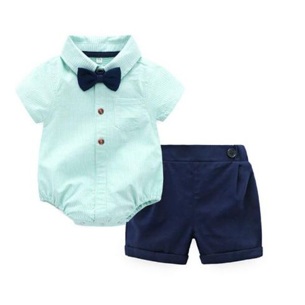 new selling summer children's suit baby gentleman hatchwear shorts candy green boy creeper baby size70-100cm, White
new selling summer children's suit baby gentleman hatchwear shorts candy green boy creeper baby size70-100cm, White
