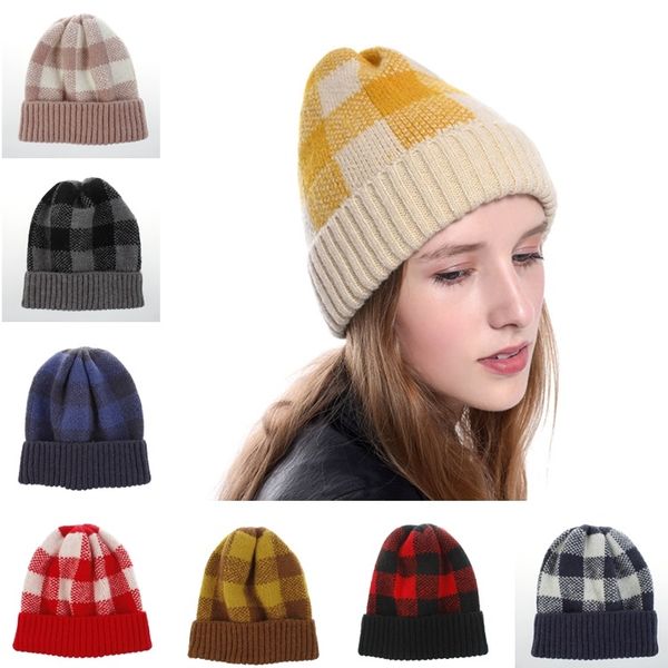 women plaid beanie winter warm knitted hats sport cap wool ski outdoor knit crochet skull fashion bonnet child caps 5129, Yellow
women plaid beanie winter warm knitted hats sport cap wool ski outdoor knit crochet skull fashion bonnet child caps 5129, Yellow