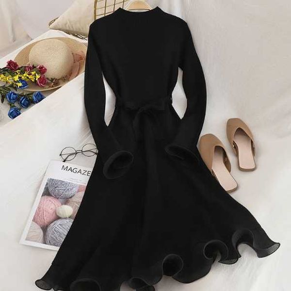 elegant party dress women flare sleeve o neck knitted bodycon long dresses ruffles solid vestido autumn winter db217, Black;gray
elegant party dress women flare sleeve o neck knitted bodycon long dresses ruffles solid vestido autumn winter db217, Black;gray