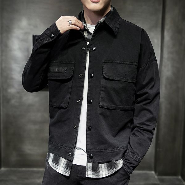 denim jacket mens jackets and coats cargo chaqueta hombre streetwear jaqueta masculina 2019 spring autumn outwear male, Black;brown
denim jacket mens jackets and coats cargo chaqueta hombre streetwear jaqueta masculina 2019 spring autumn outwear male, Black;brown